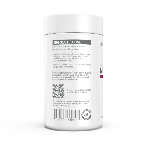 Renue By Science Melatonin | Liposomal Melatonina Supplement | 90 High Strength Melatonin Capsules - 1mg Melatonin per Serving | Sleep Aid Melatonin | Non-GMO | Made in The USA & Third-Party Tested