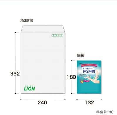 [Sold as 10 pieces] Lion Legs Refreshing Sheet, Rest Time, 2 Pieces, Novelty Gift Goods, Giveaways, Supplies, Present, 5.1 x 3.3 inches (13 x 8.5 cm), Formulated with 5 Herbs - BeesActive Australia