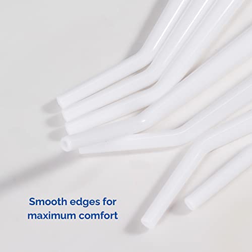 JMU 100Pcs Dental Surgical Aspirator Tips 1/8" Inch, White, 4 Bags of 25 White-1/8" 100