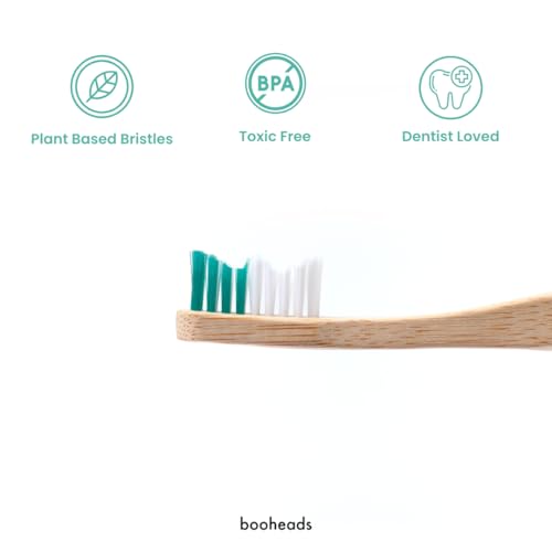 booheads Bamboo Electric Toothbrush Heads - Compatible with Sonicare* and Bamboo Toothbrush Bundle (Deep Clean)