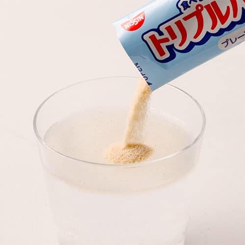 [Shaker included] Nissin Foods Triple Barrier Plantain Psyllium Plain 1 box 5 pieces Fat Sugar Salt Food with functional claims Stick type Powdered drink Trial - BeesActive Australia