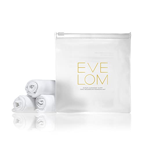 EVE LOM Muslin Cloth - Facial Cleansing Cloth, Set of 3