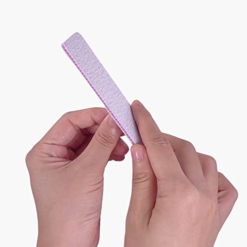 80/80 Grit Nail Files, Emery Boards Nail File for Acrylic and Gel Nails, Coarse Nail File Double Sided 80 Grits Emory Professional Filers Reusable Washable Manicure Square Gray 12 Pcs 80/80 Grit
