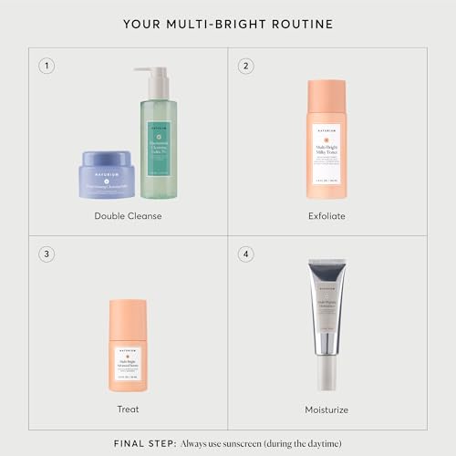 Naturium Multi-Bright Milky Toner, Exfoliating Skincare for Face with Azelaic Acid, 120 mL / 4 fl oz
