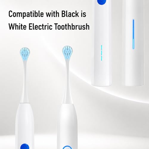 Replacement Heads Compatible with Curaprox Hydrosonic Electric Toothbrush,with Cover Cap,10 Pack (White, Medium) White 1 Count (Pack of 10)