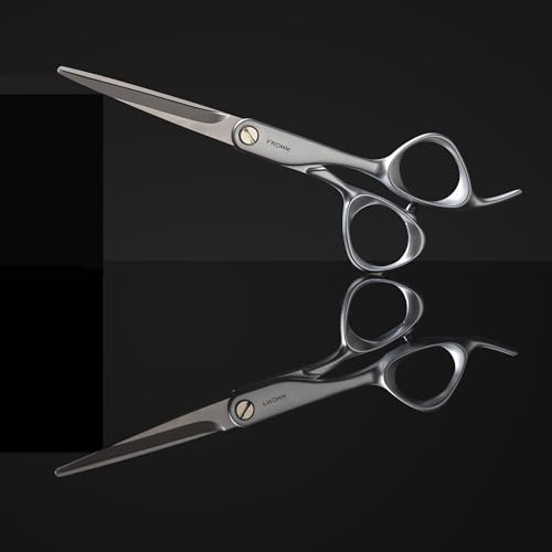 Fromm Transform 5.75" Hair Cutting Shears for Wet & Dry Hair, Matte Silver Japanese Steel Scissors with Beveled Blade for Experienced, & Professional Stylists, Cosmetology & Salon Supplies 5.75" Shear