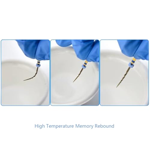 Dental Endo Rotary File X-Pro Gold Taper 6PCS Niti Endodontic Root Canal Files (31MM Assort) 31MM Assort