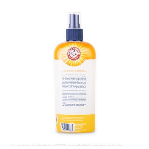 Arm & Hammer Dog Itch Relief Spray, Chamomile & Peppermint, 8 Fl Oz 8 Fl Oz (Pack of 1)