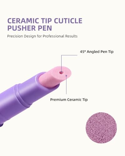 4 in 1 Cuticle Remover Pen – Push, Remove, Buff & Moisturize 2PCS