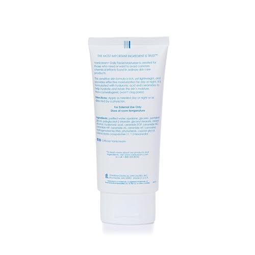 Vanicream Daily Facial Moisturizer With Ceramides and Hyaluronic Acid - Formulated Without Common Irritants for Those with Sensitive Skin, 3 fl oz (Pack of 2) 3 Fl Oz (Pack of 2)