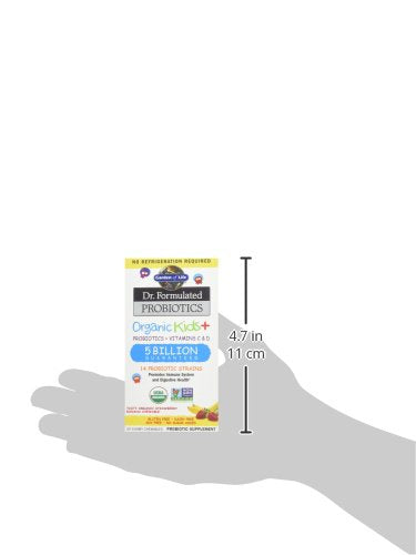 Garden of Life Dr. Formulated Probiotics Organic Kids+-Digestive Health Support-Prebiotic Fiber&Vitamins C&D-Supports Immune Function-Shelf Stable-Strawberry Banana,30 Yummy Chewables,(Pack of 2) 30 Count (Pack of 2)