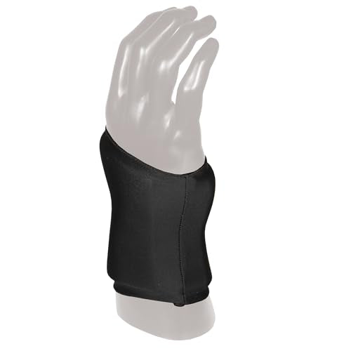 OTC Reusable 360 Degree Gel Sleeve for Wrists, Hot or Cold Compression for Hand Pain Relief, Black, Universal