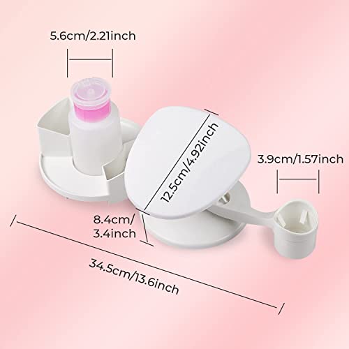 Makartt Nail Stand Hand Rest with Polish Trays, Multi-Angle