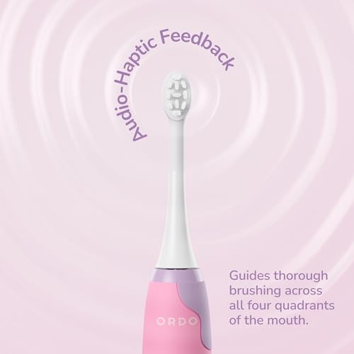 ORDO Squishmallows Electric Toothbrush, Sonic Toothbrushes for Kids, Rechargeable, 3 Brushing Modes, Over 5 Weeks Battery Life Extra Brush Head Included, Gift for Kids Aged 4 Years and Up, Patty