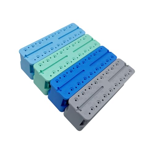 1PC Dental Endodontic Measuring Tools File Holder, High-Temperature Autoclaveable Endo Files Block Upside Measuring Instrument Ruler (Green) Green