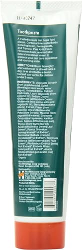 Himalaya Herbal Healthcare Neem & Pomegranate Toothpaste, Net Wt. 5.29 Ounce Tube, Packaging May Vary (Pack of 6)