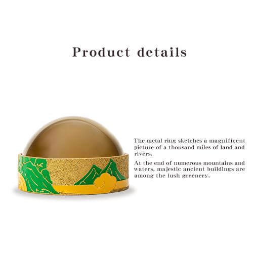 VIudiss 7X Dome/Paperweight Magnifier w/Pouch Table Magnifying Yellow