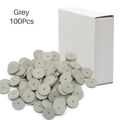 100Pcs/Box Dental Silicone Rubber Polishing Grinding Wheels (Ultra Fine) Ultra Fine
