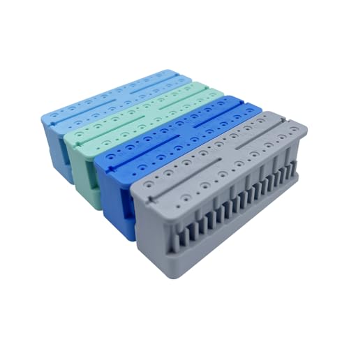 1PC Dental Endodontic Measuring Tools File Holder, High-Temperature Autoclaveable Endo Files Block Upside Measuring Instrument Ruler (Green) Green