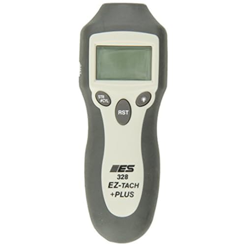 ES Electronic Specialties 328 EZ Tach Plus Digital Tachometer: 0-20000 RPM for 2 & 4 Cycle Motors, Wireless/Inductive Pickup, Backlit LCD, Flashlight, Handheld Meter for Small Engine & Auto Use