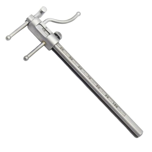 Dental Orthodontic VDO Gauge – Apollo Venus Orthodontic Measuring Gauge for Vertical Dimension of Occlusion, Endodontic & Dental Assessment Tool 20mm to 100mm with Storage Bag