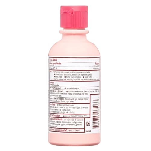 Caladryl Calamine Lotion for Itching, Insect Bites & Poison Ivy, 6 Fl Oz 6 Fluid Ounces 1