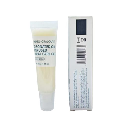 Immo Ozonated Oil Oral Care Gel for Teeth and Gums, 0.5 fl oz