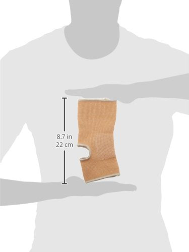 Rolyan Knit Ankle Sleeve, Foot & Ankle Compression Sleeve, Tan, Medium