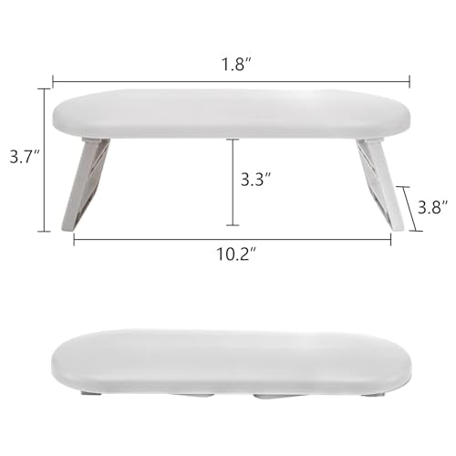 Hedume 3 Pack Nail Arm Rest, Foldable Nail Hand Rest, Plastic Nail Hand Pillow Nail Art Accessories Tool for Nail Tech, Manicure, Pedicure, Salon, Home Use