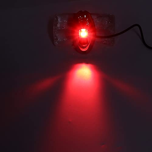 Evgatsauto Boat Navigation Light, 316 Stainless Steel Rubber Pad Bow Light Led Green Red Ip66 1 Nautical Mile Visibility Sailing Lamp, For Pontoons Yachts