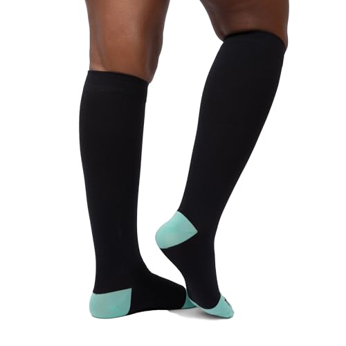 Motif Medical Maternity Compression Socks Medium-Large Black/Green