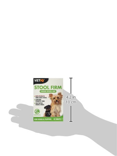VETIQ Stool Firm Tablets For Cats & Dogs, Contains Kaolin, Pectin & Pumpkin to Help Improve Stool Firmness & Aids Intestinal Health, 45 Tablets (Pack of 2) 45 Count (Pack of 2) MCH0245 Vetiq Stool Firm
