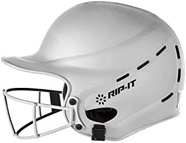 RIP-IT | Vision Pro Softball Batting Helmet | Matte | Lightweight Womens Sport Equipment Small/Medium Matte White - BeesActive Australia