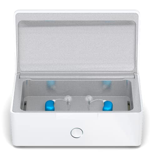 PerfectDry Q.R. 45 min. Ultra Fast Hearing Aid Dryer & Dehumidifier Accessory | Dry Box Kit | Removes Sweat & Moisture from Hearing Aids, Wireless Earbuds, Ear Amplifiers, Cochlear Implants