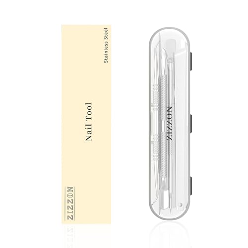 ZIZZON 7 Pcs Ingrown Toenail File and Lifters Set, Stainless Steel Ingrown Toenail Removal Kit, Under Nail Cleaner Pedicure Tools 7pcs