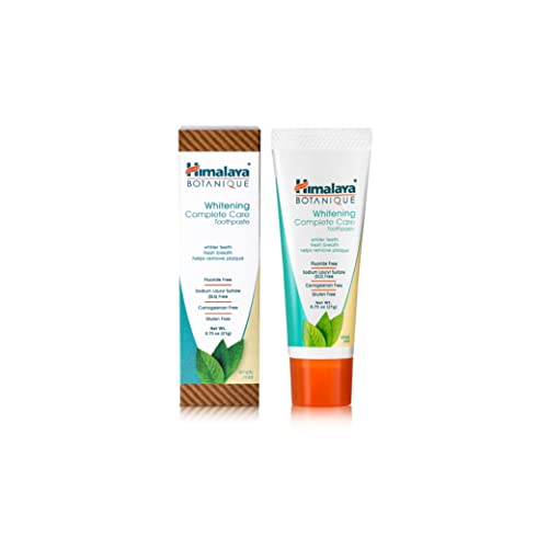 Himalaya Botanique Whitening Complete Care Toothpaste, Travel Size, 20 Pack Mint 0.75 Ounce (Pack of 20)