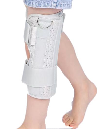 Pediatric Leg Immobilizer Kids Knee Brace Support Child Knee Fixed Splint Leg Fracture Splint Knee & Leg Immobilizer/Knee Brace (Small) Small