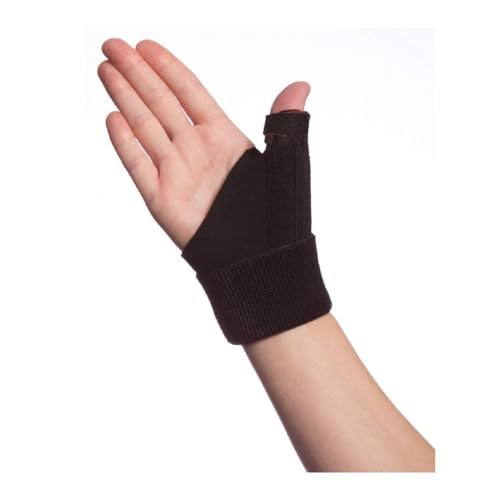 Thermoskin EXO Thermal Adjustable Thumb Brace Stabilizer,CMC Joint, Black, OSFM