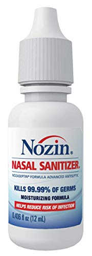 Nozin® Nasal Sanitizer® Antiseptic 12mL Bottle | Kills 99.99% of Germs | 60+ Applications | Trusted by Hospitals | Made in the USA