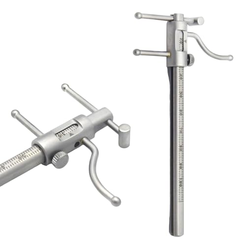 Dental Orthodontic VDO Gauge – Apollo Venus Orthodontic Measuring Gauge for Vertical Dimension of Occlusion, Endodontic & Dental Assessment Tool 20mm to 100mm with Storage Bag