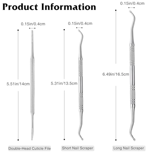 Ingrown Toenail Care Kit – Professional Pedicure Tools, Toenail Lifters & File for Nail Maintenance, Nail Cleaning Set
