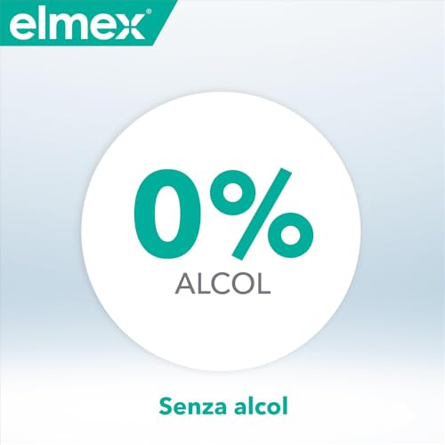 elmex Collutorio Sensitive 1 Flacone da 400ml I Protezione Extra dai Denti Sensibili e Dalla Carie Radicolare I Con fluoruro amminico