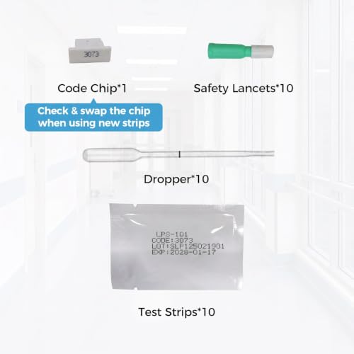 10 Cholesterol Strips for HSLPM102 Meter, Analyzer Not Included