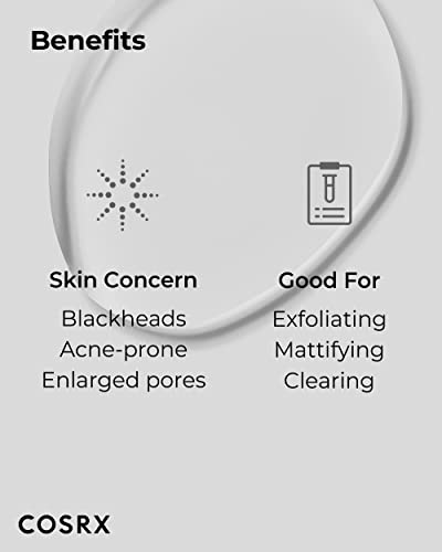COSRX Niacinamide 2% + BHA 4% Blackhead Exfoliant Korean Toner, 3.38fl.oz