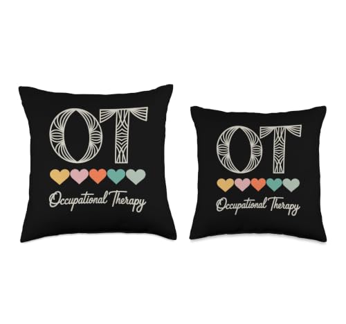 Funny OT Mental Health Occupational Therapy Throw Pillow 18x18