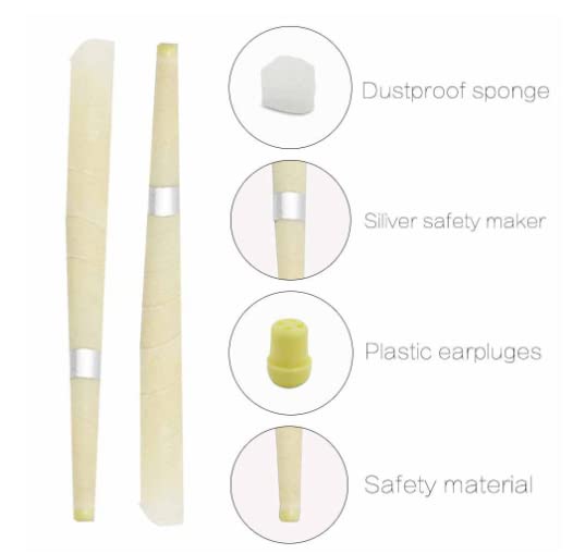 20 PCS Ear Wax Removal Kit, Ear Wax and Dandruff Cleaning Tool with Cotton Swabs, Spacers and a Nice Storage case.