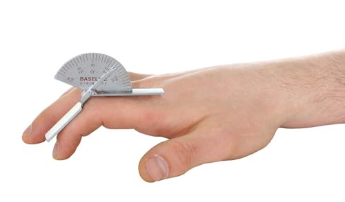 Baseline 12-1015 Finger Goniometer, Metal, Small, 3.5"