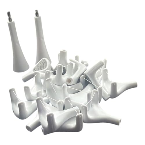 Flosser Refills - 60 Floss Heads + 2 Flossing Rod Replacements | Reusable Woven Floss | Electric Flosser Head Refill | Tongue Scraper