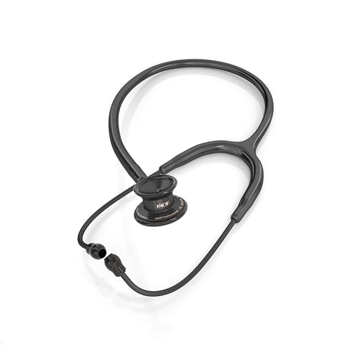MDF Instruments, MD One® Stainless Steel Premium Dual Head Pediatric Stethoscope - All Black (MDF777C-BO) All Black (Blackout)