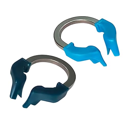 Dental Sectional Matrix Ring Clamp Spring Clip, Autoclavable Nickel Titanium Orthodontic Clamp Rings, Dental Sectional Contoured Matrices System for Pre and Post Molars (R6 Blue 1PCS) R6 Blue 1PCS